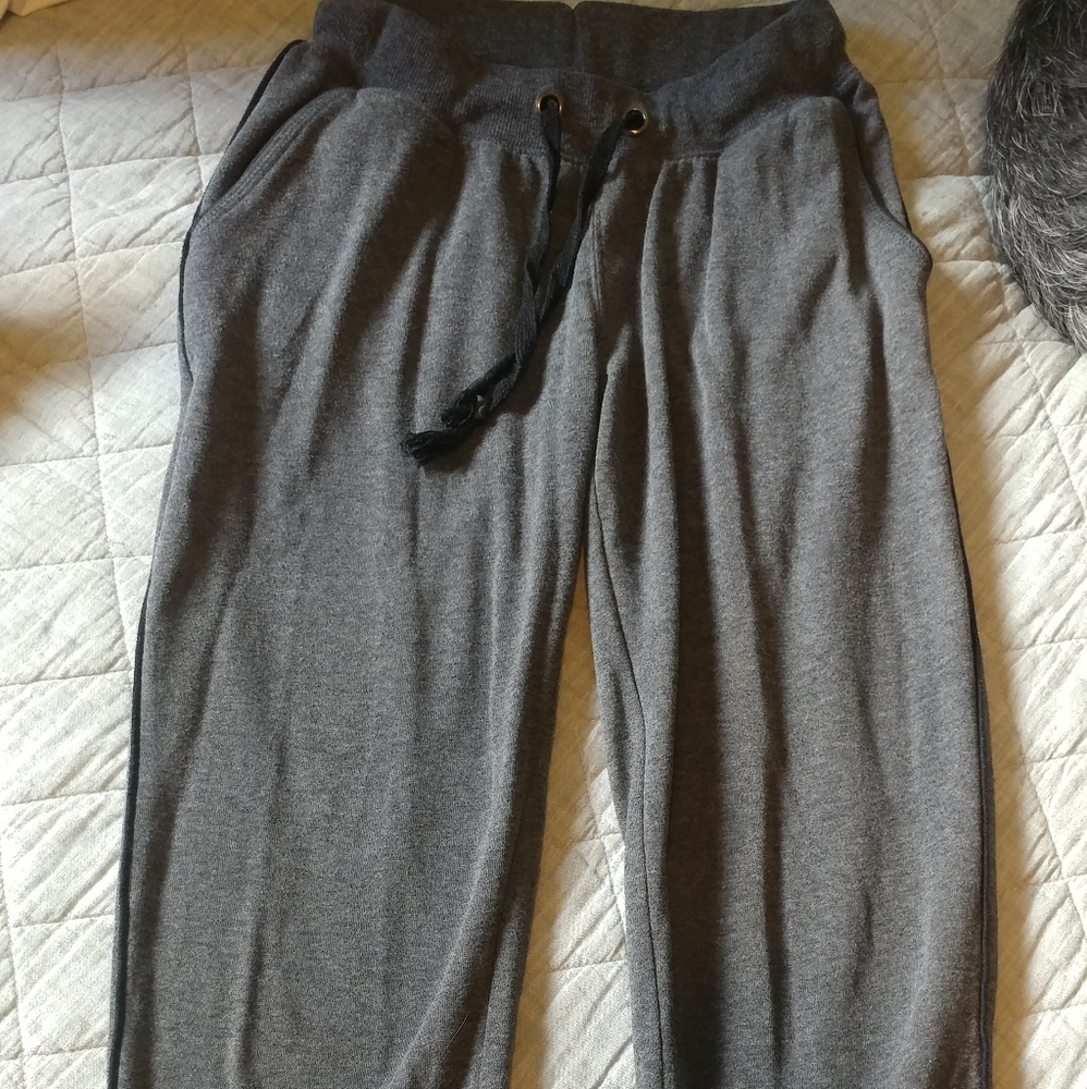 Gray sweatpants